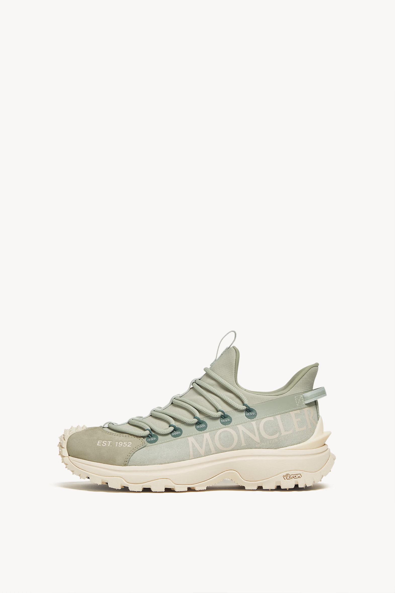 Sneakers Trailgrip Lite 2 en cuir et daim Femmes Vert D’Eau Moncler 0